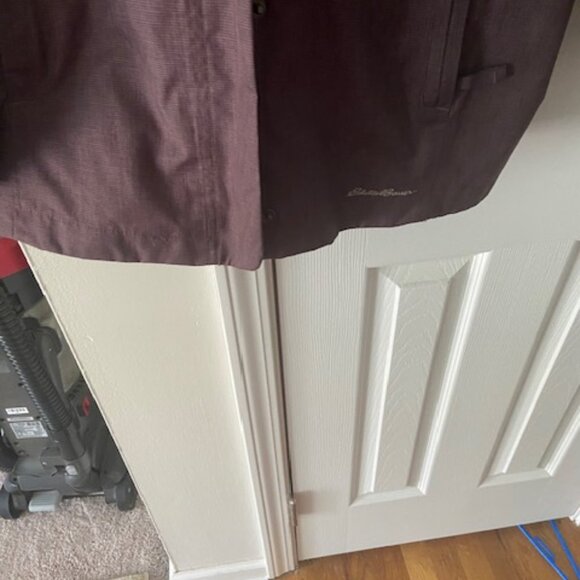 Eddie Bauer weatherproof rain jacket men's or women's size L large in mauve - Picture 4 of 9